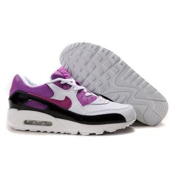 Nike Air Max 90 Womens Shoes Wholesale Purple Black White Factory